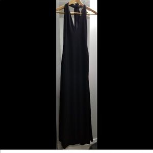 Vintage Elie Tahari Silk Plunge Halter gown XS/2